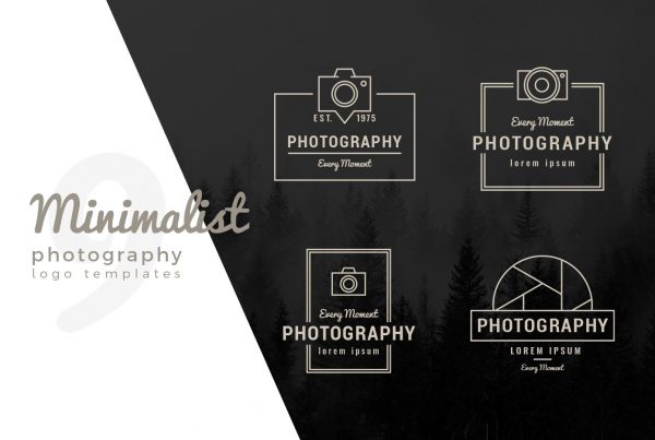 Minimalist Photography Logo Templates