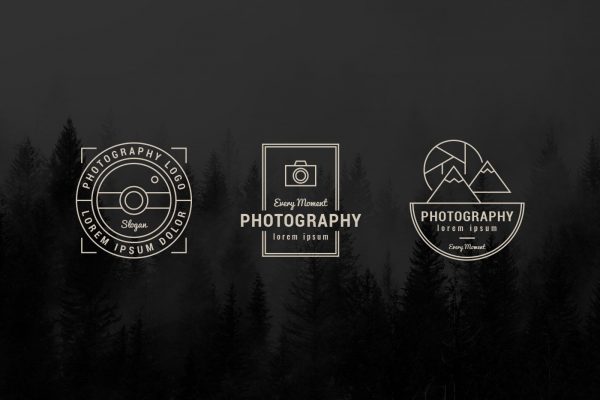 Minimalist Photography Logo Templates 3 Minimalist Photography Logo Templates 3