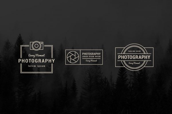 Minimalist Photography Logo Templates 4 Minimalist Photography Logo Templates 4