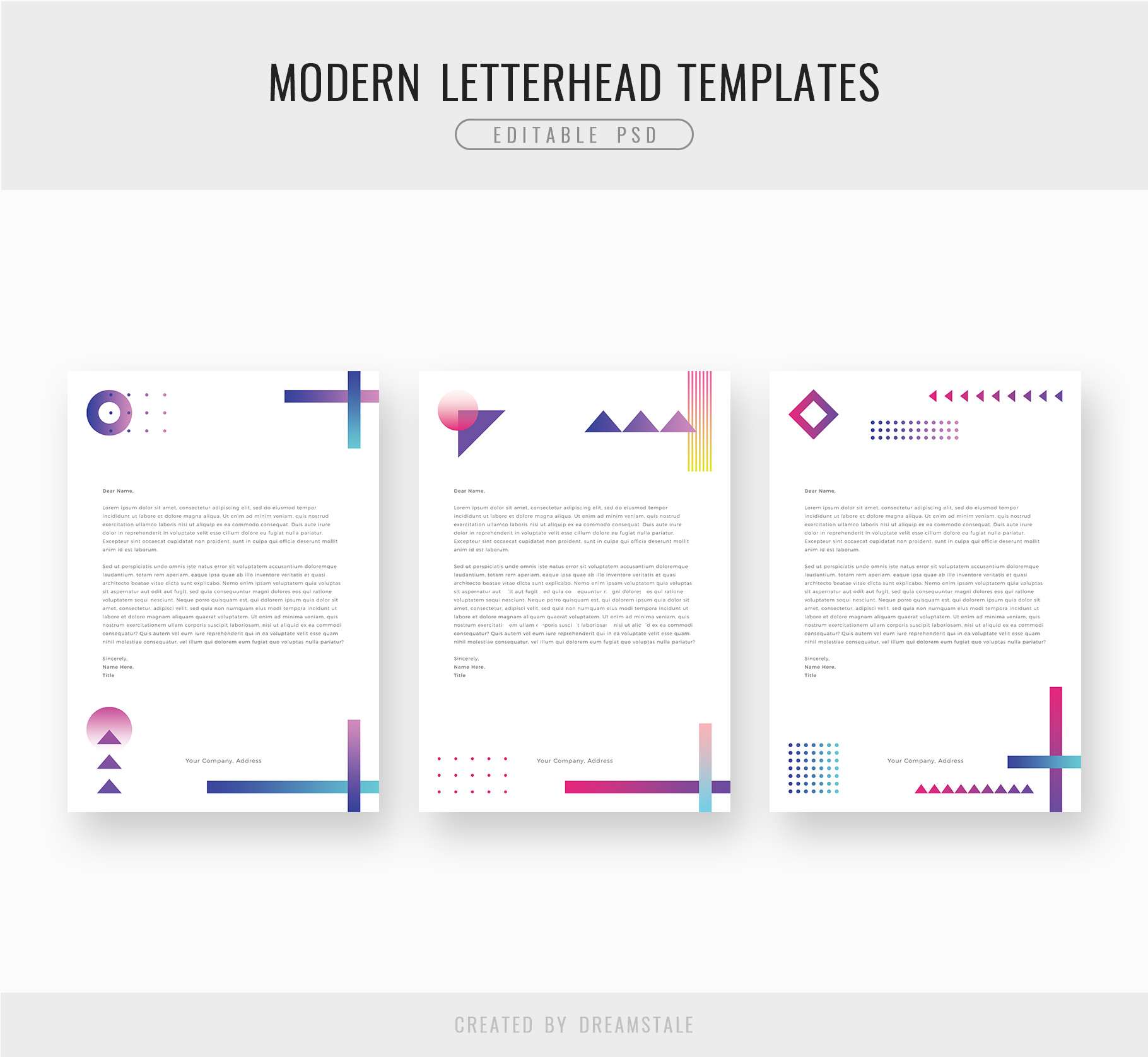 Modern Letterhead PSD Templates 2 svg+xml;charset=utf Modern Letterhead PSD Templates