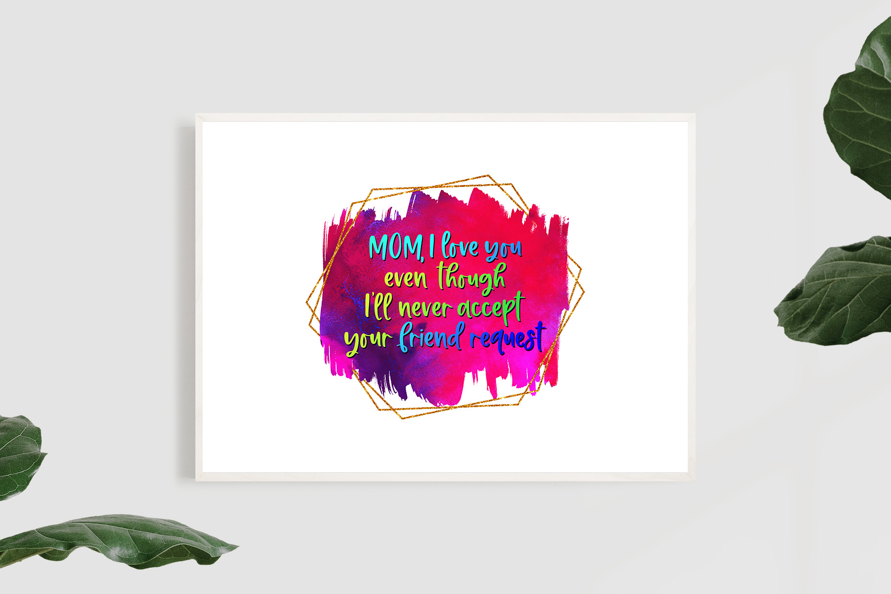 Mom Friend Request Funny Watercolor Quotes 2 svg+xml;charset=utf Mom Friend Request Funny Watercolor Quotes