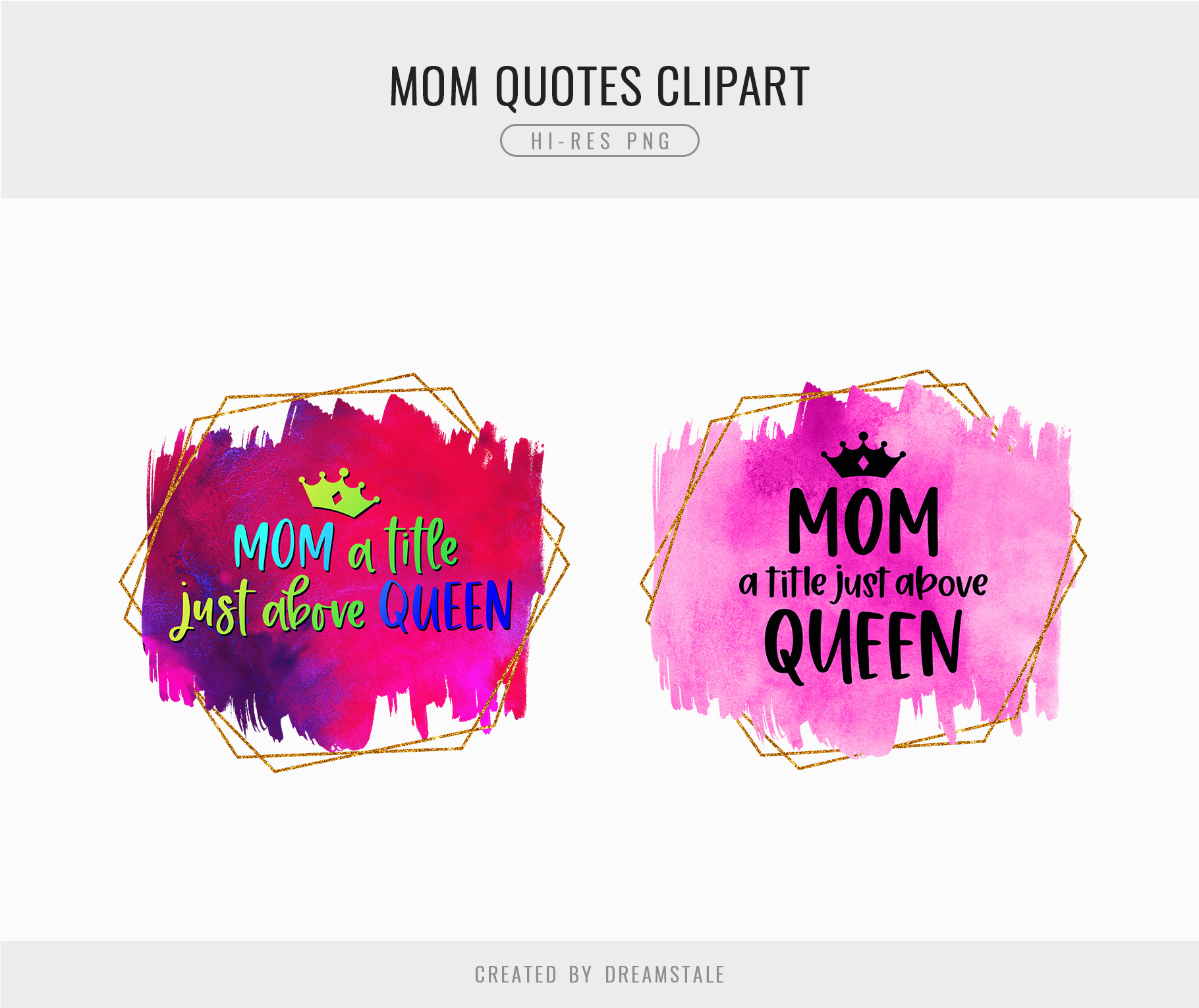 Mom A Title Just Above Queen Watercolor Quote 3 svg+xml;charset=utf Mom A Title Just Above Queen Watercolor Quote
