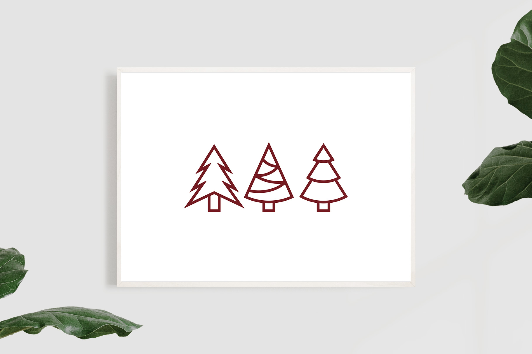 Outline Christmas Trees SVG Clipart 3 svg+xml;charset=utf Outline Christmas Trees SVG Clipart