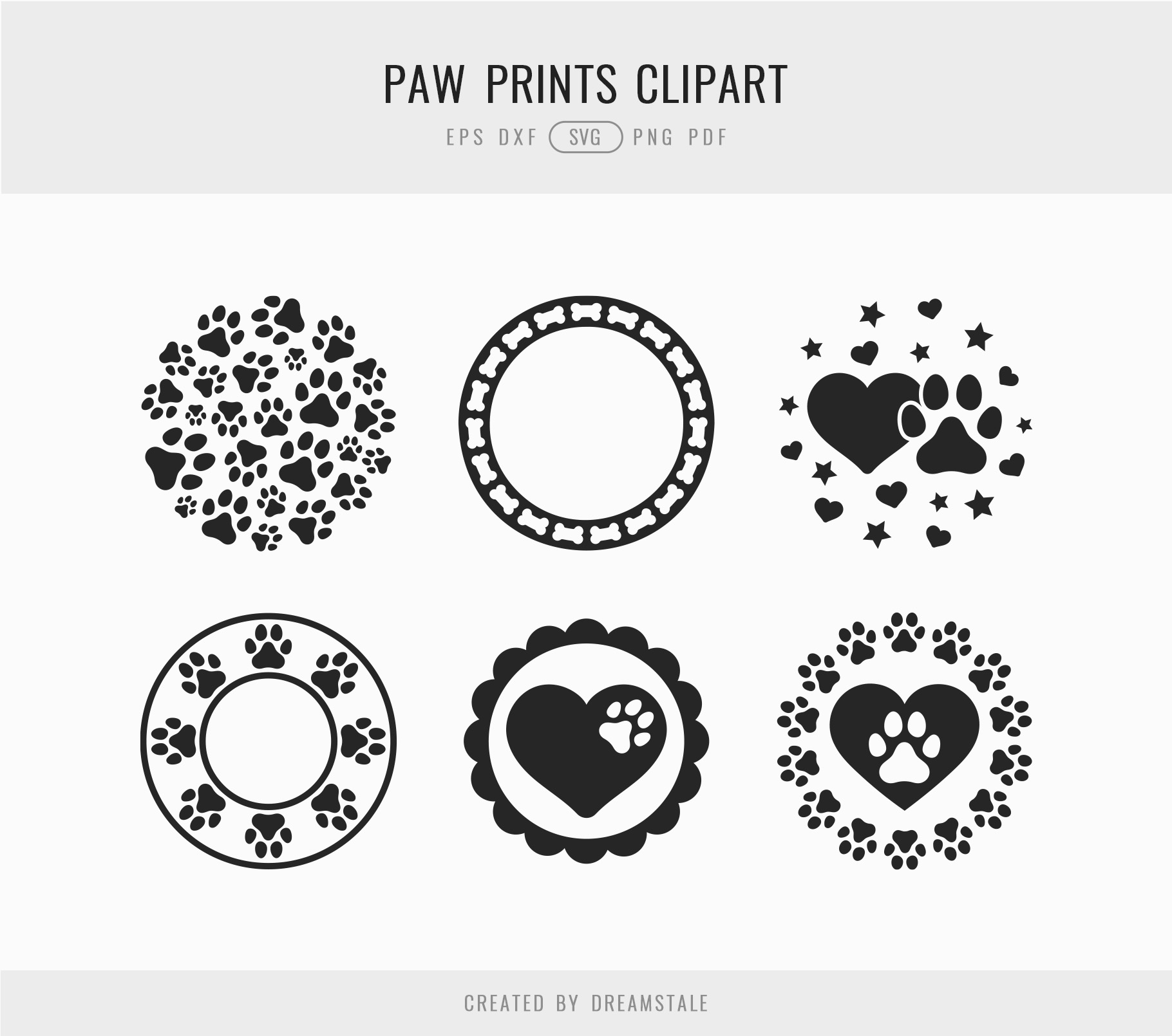 Dog Paw Prints Keychain SVG Clipart 3 svg+xml;charset=utf Dog Paw Prints Keychain SVG Clipart