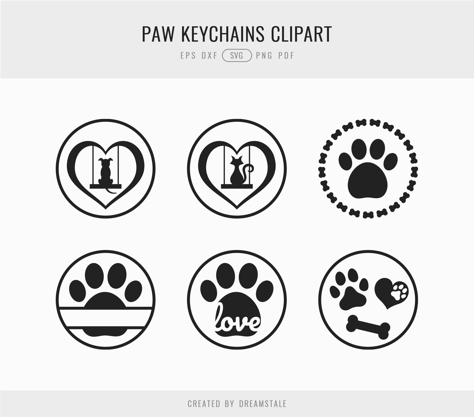 Pet Love Keychain Clipart Silhouettes 3 svg+xml;charset=utf Pet Love Keychain Clipart Silhouettes