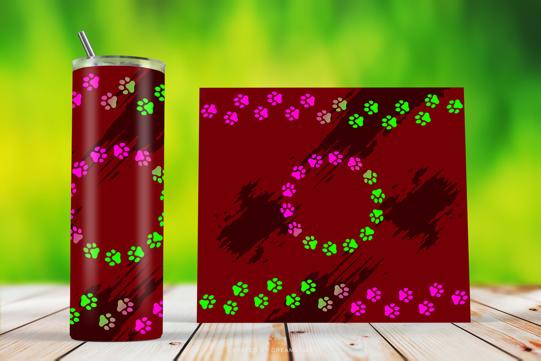 Pet Paw Footprints Sublimation Tumbler Wraps 3 svg+xml;charset=utf Pet Paw Footprints Sublimation Tumbler Wraps