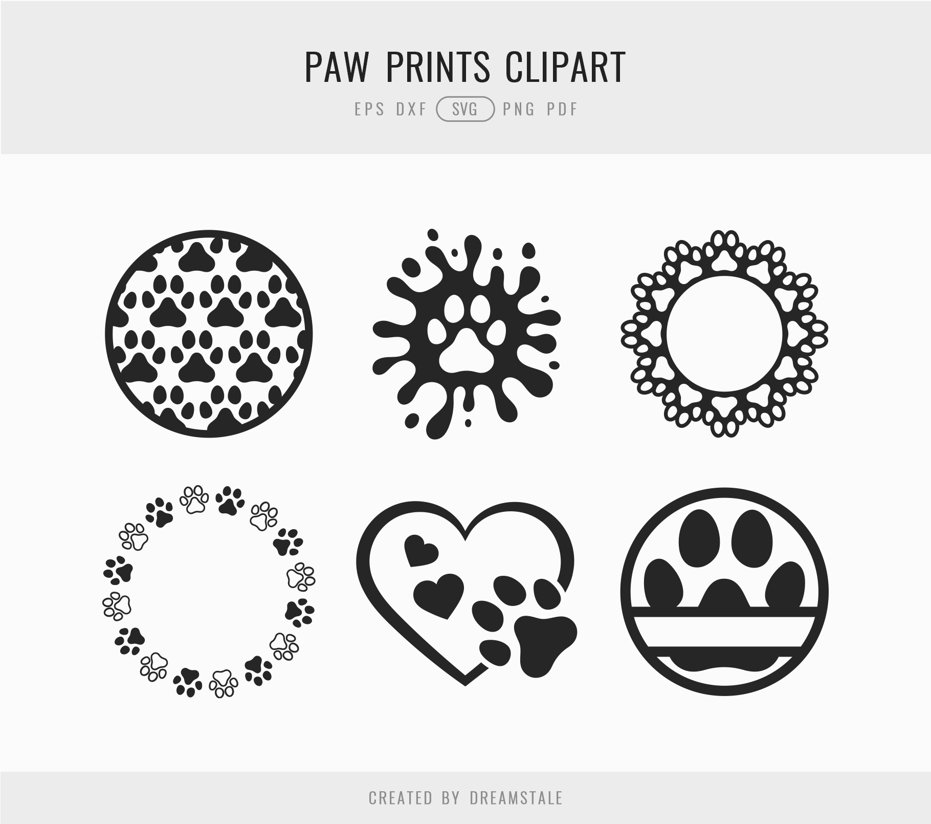 Paw Prints Dog Keychain SVG Clipart 3 svg+xml;charset=utf Paw Prints Dog Keychain SVG Clipart