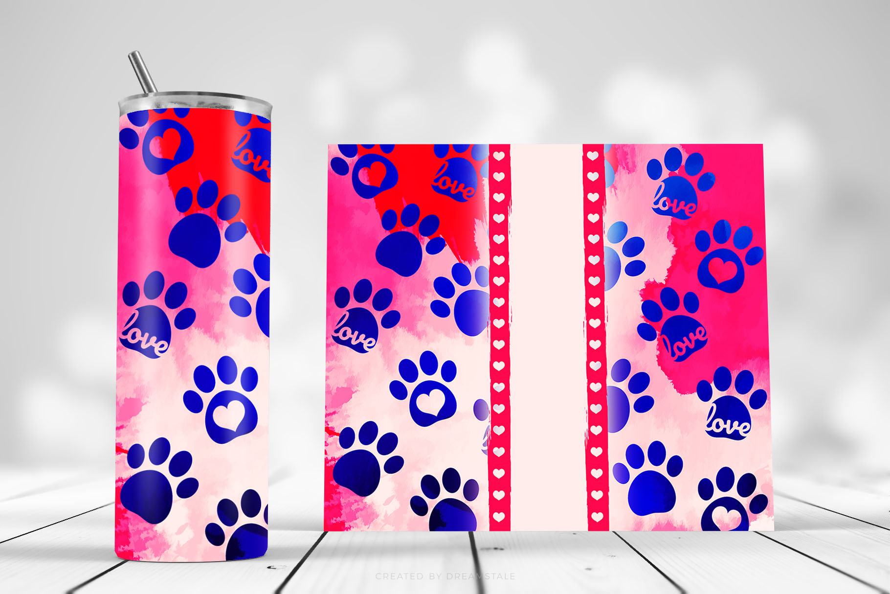 Watercolor Pet Paw Sublimation Tumbler Wraps 2 svg+xml;charset=utf Watercolor Pet Paw Sublimation Tumbler Wraps