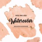 Pink & Gold Watercolor Textures