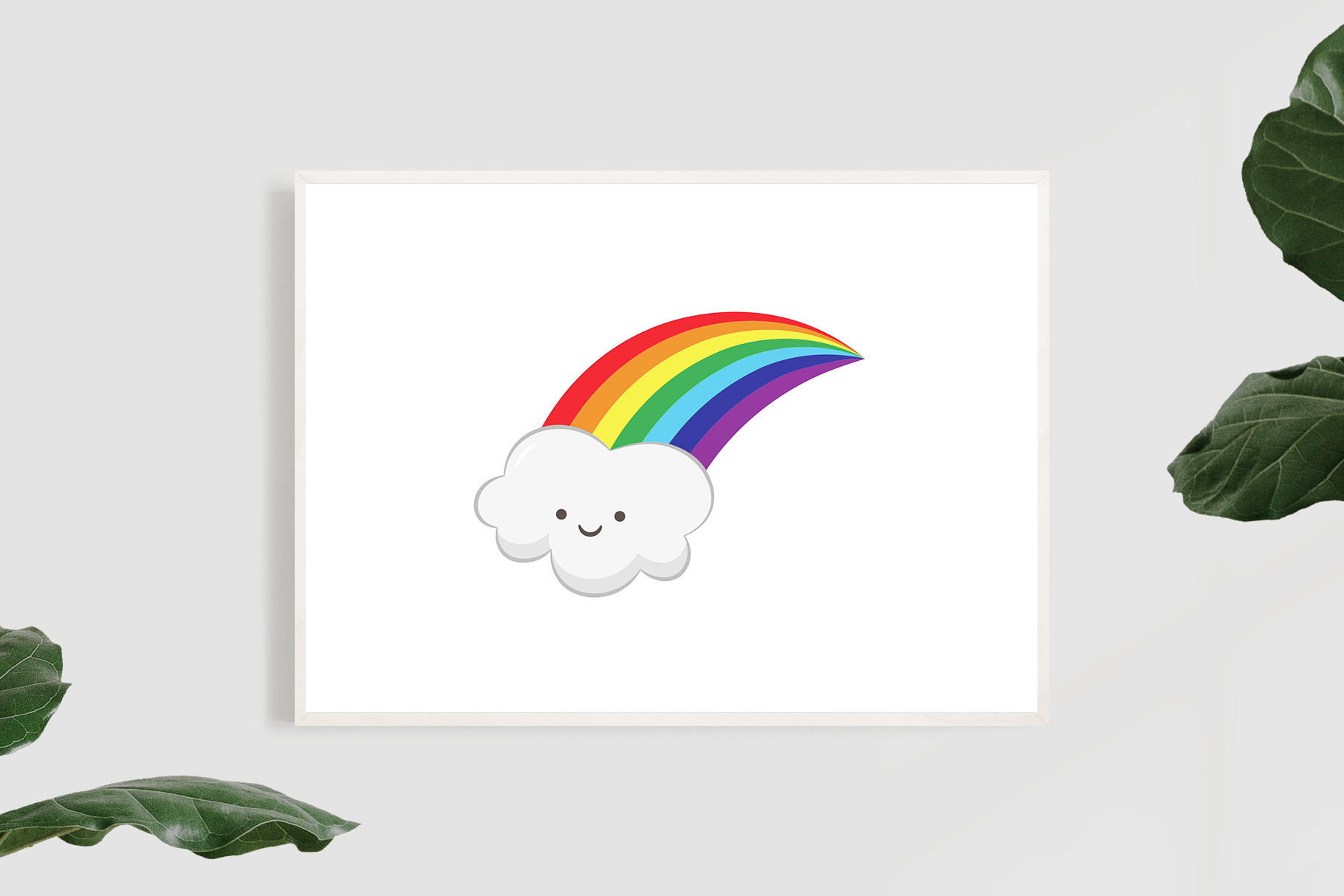 Rainbow & Clouds Emoji Clipart 3 svg+xml;charset=utf Rainbow & Clouds Emoji Clipart