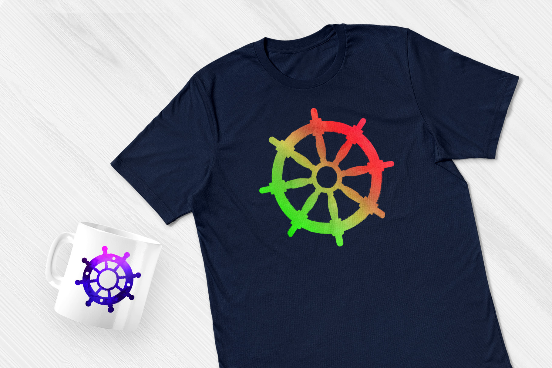 Ship Wheel Watercolor PNG Designs 2 svg+xml;charset=utf Ship Wheel Watercolor PNG Designs