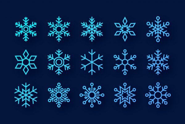 Snowflake Silhouettes Clipart 1 Clipart Vector Graphics