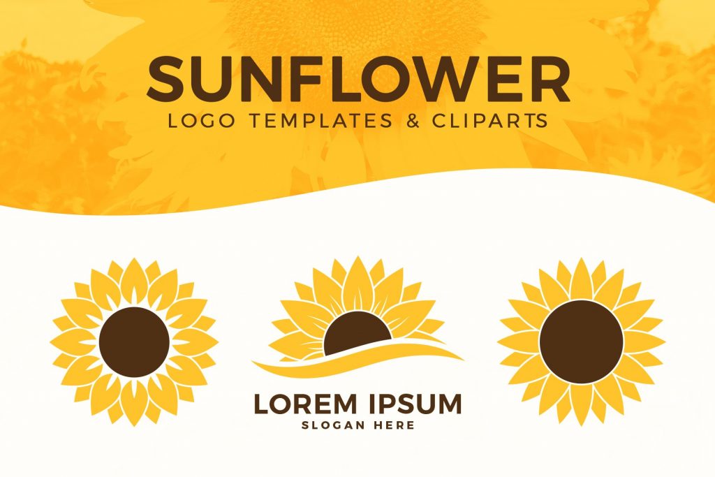 Plus Design Resources 10 Sunflower Logo Templates & Illustrations