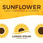 Sunflower Logo Templates & Illustrations