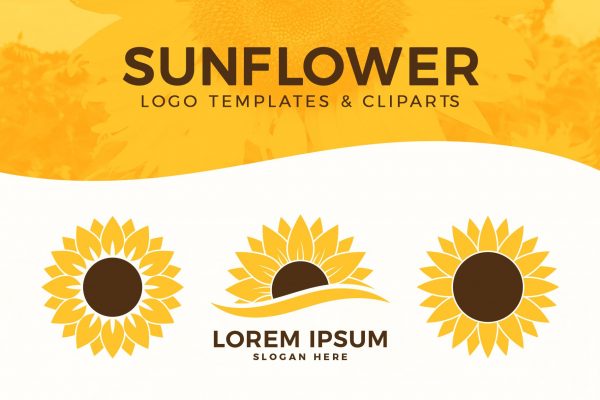 Sunflower Logo Templates & Illustrations