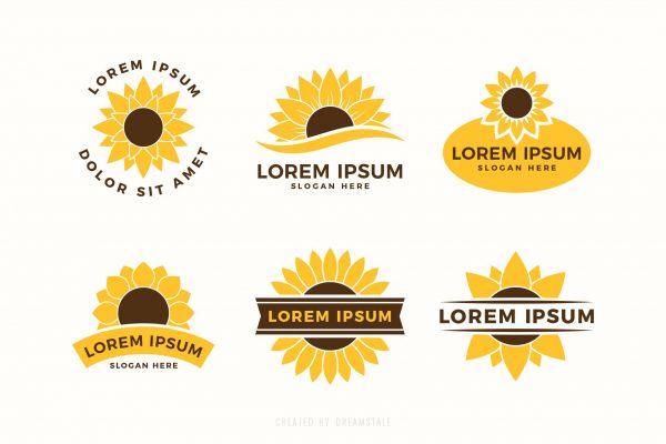 Sunflower Logo Templates & Illustrations 2