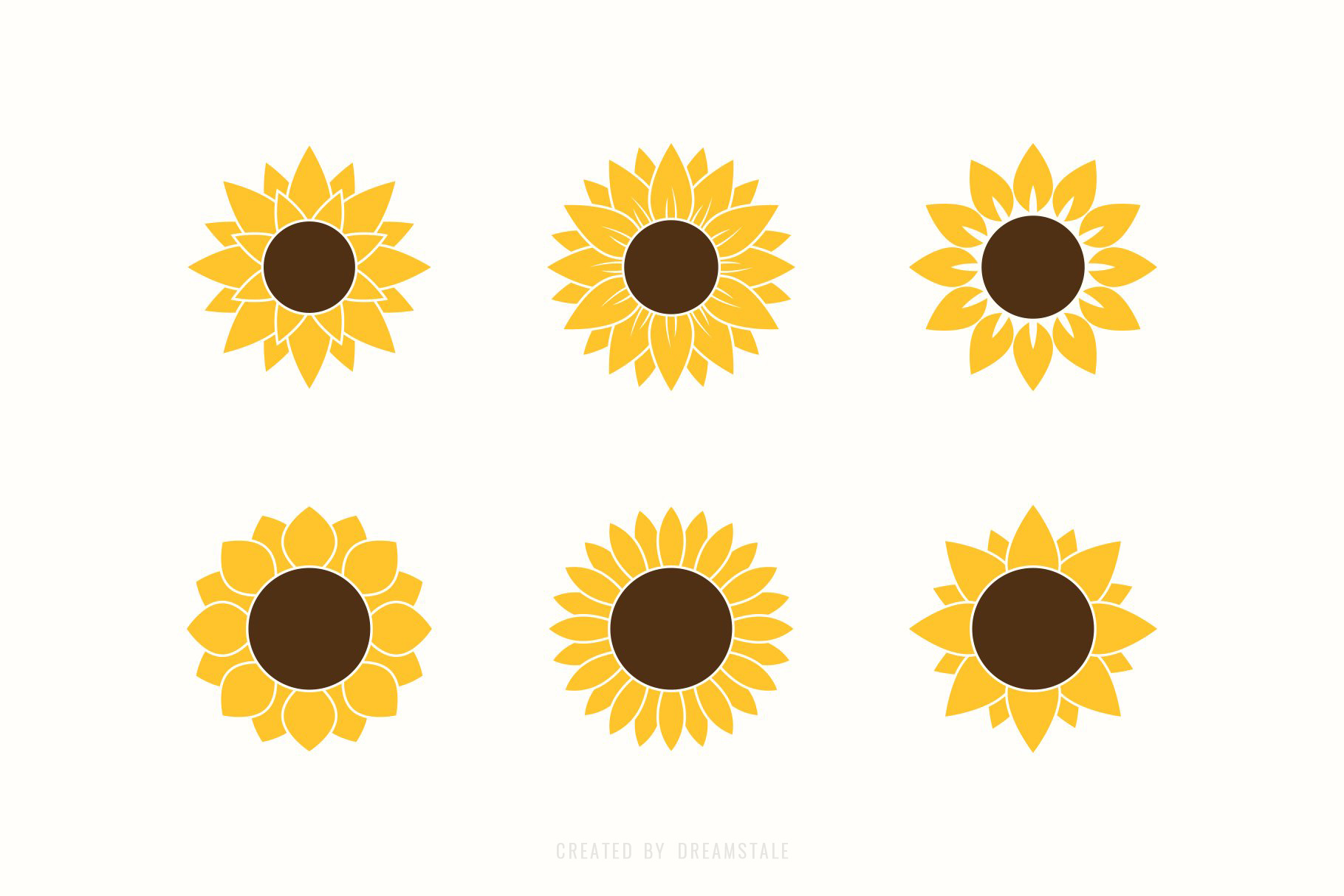 Sunflower Logo Templates & Illustrations 4 svg+xml;charset=utf Sunflower Logo Templates & Illustrations
