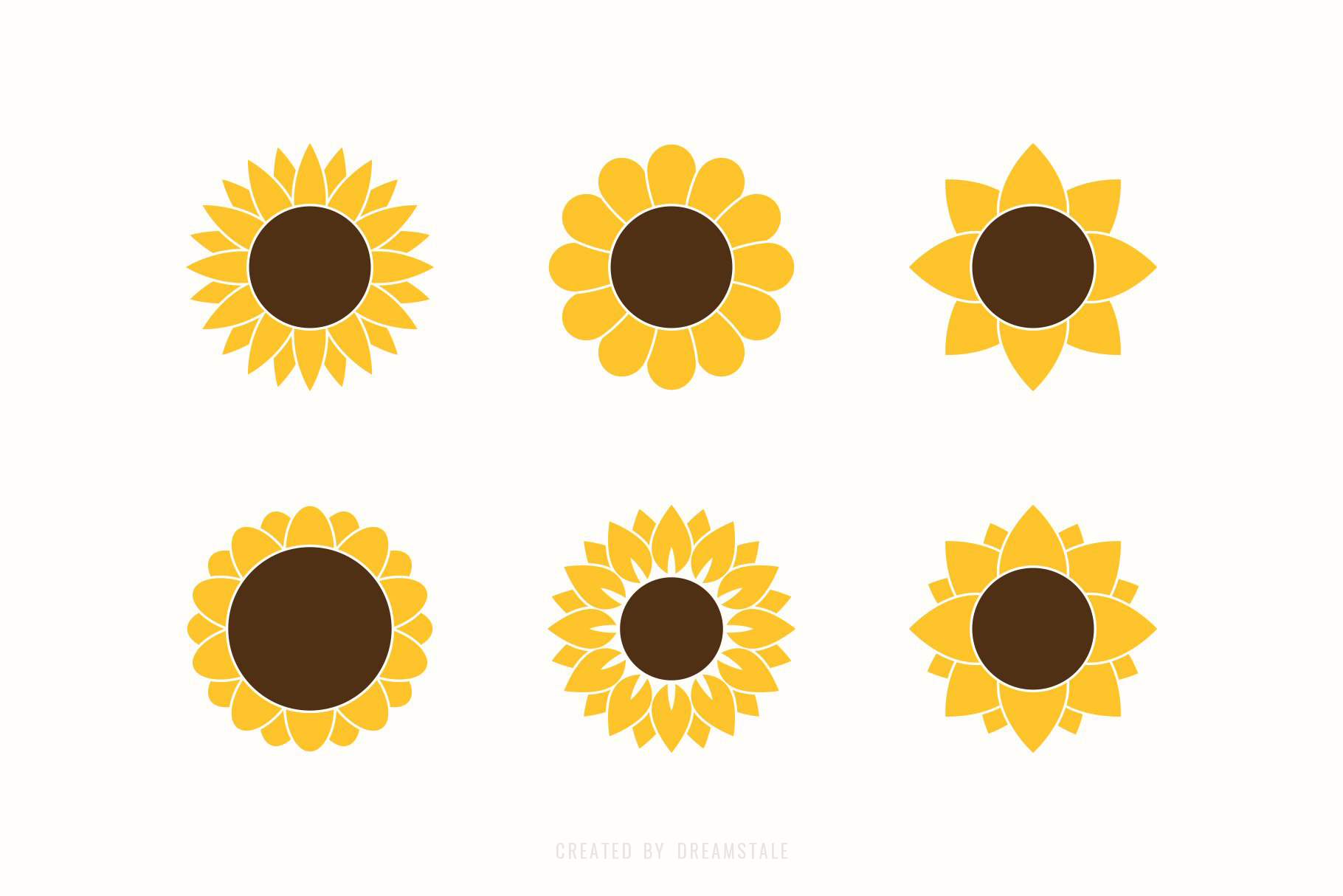 Sunflower Logo Templates & Illustrations 5 svg+xml;charset=utf Sunflower Logo Templates & Illustrations