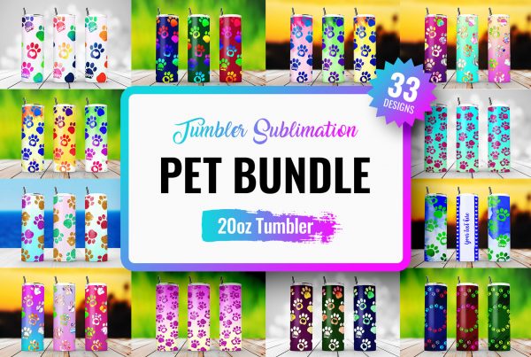 Skinny Tumbler Pet Sublimation Bundle