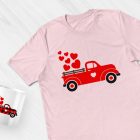 Valentine's Day Love Truck SVG Clipart