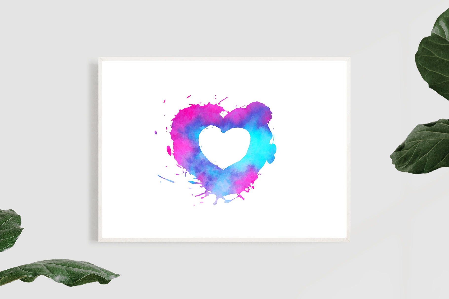 Watercolor Heart Splashes PNG Designs 3 svg+xml;charset=utf Watercolor Heart Splashes PNG Designs
