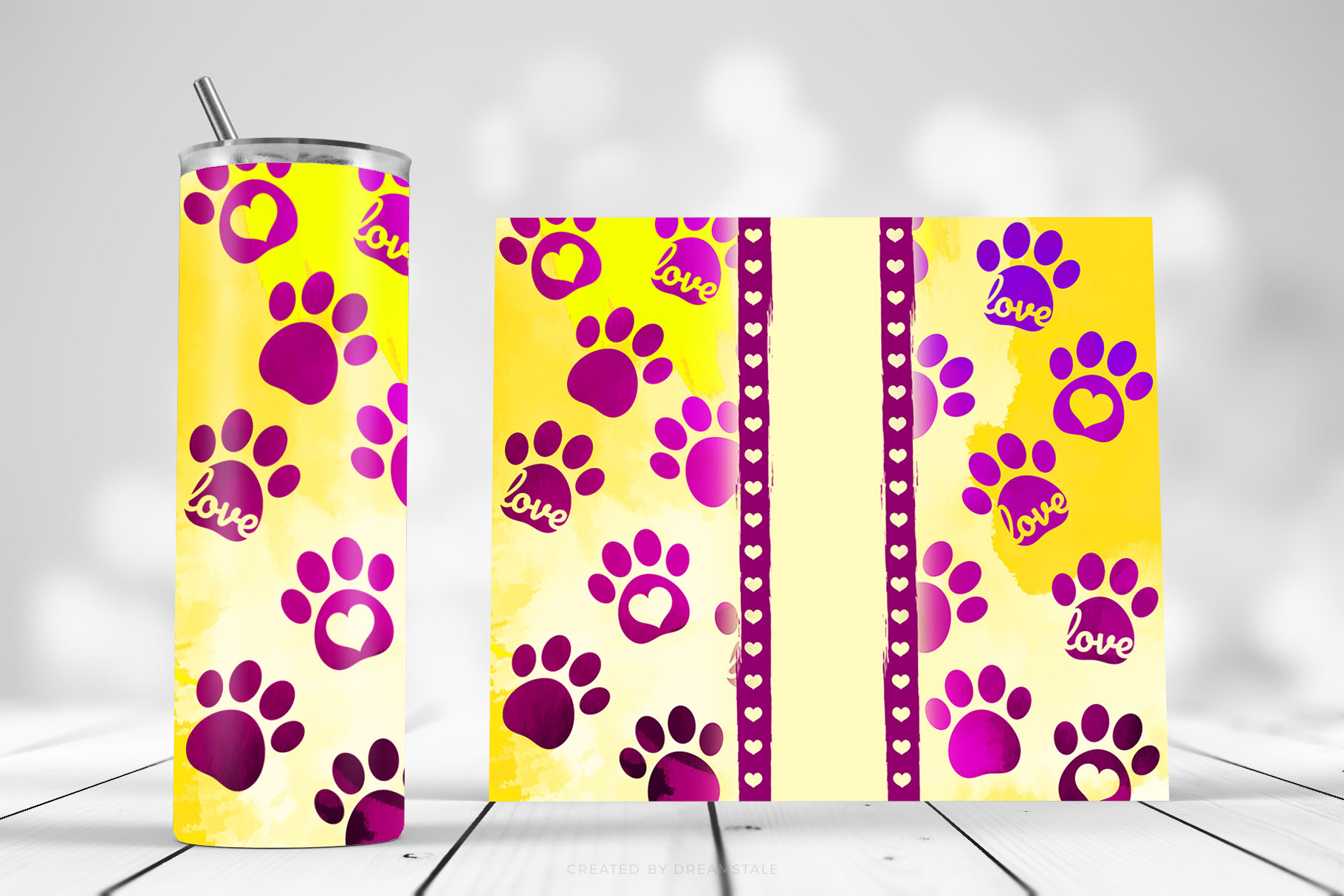 Watercolor Paw Prints Sublimation Tumbler Wraps 2 svg+xml;charset=utf Watercolor Paw Prints Sublimation Tumbler Wraps