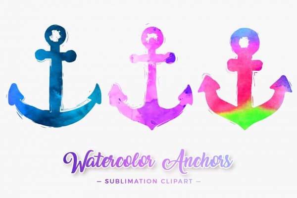 Watercolor Ship Anchor PNG Designs Watercolor Ship Anchor PNG Designs
