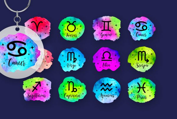 Watercolor Horoscope Zodiac Signs PNG Clipart