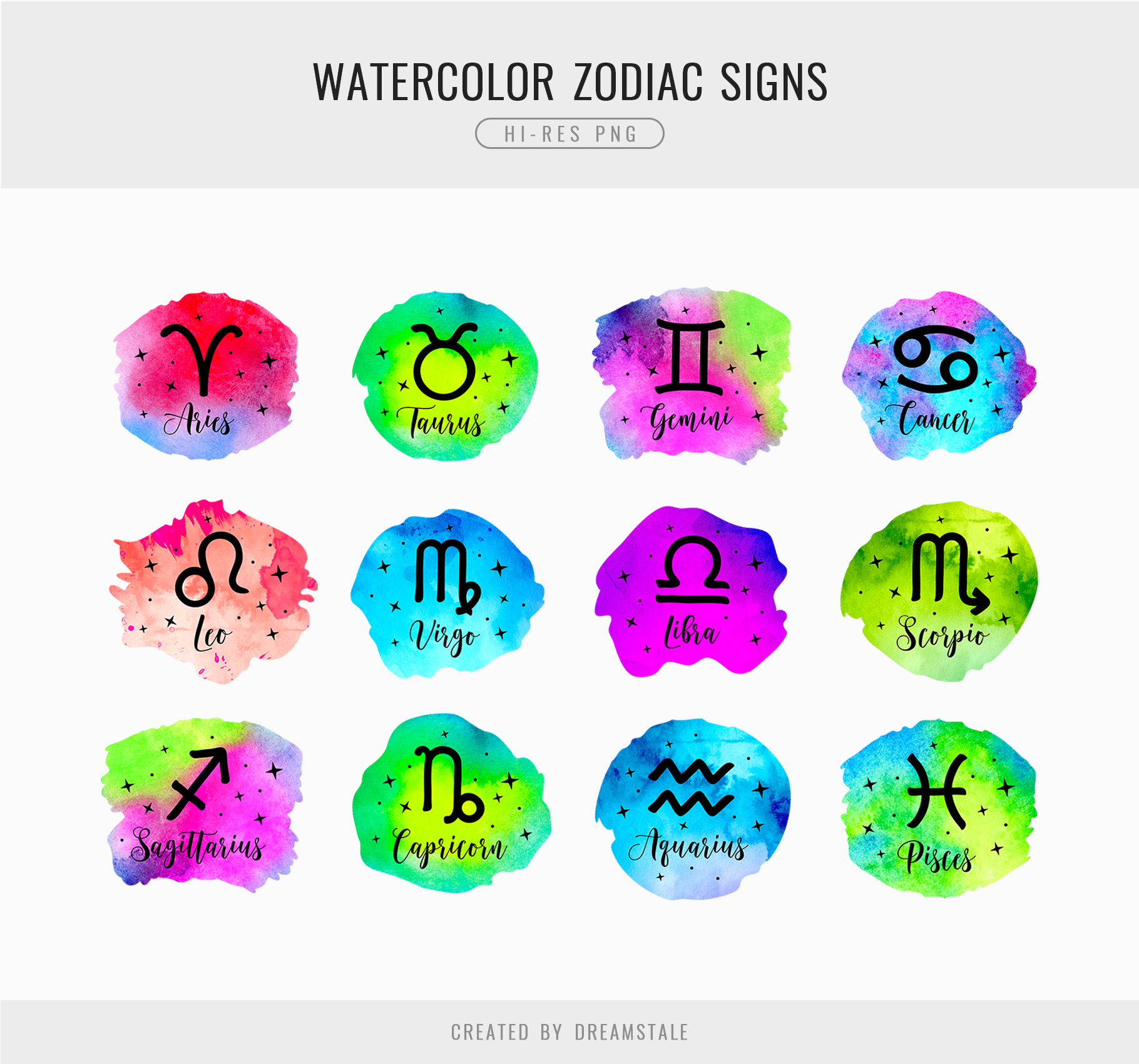 Watercolor Zodiac Signs PNG Clipart 4 svg+xml;charset=utf Watercolor Zodiac Signs PNG Clipart