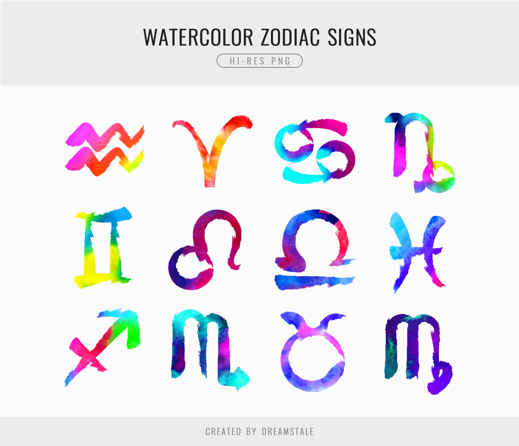 Watercolour Horoscope Zodiac Signs Clipart 4 svg+xml;charset=utf Watercolour Horoscope Zodiac Signs Clipart
