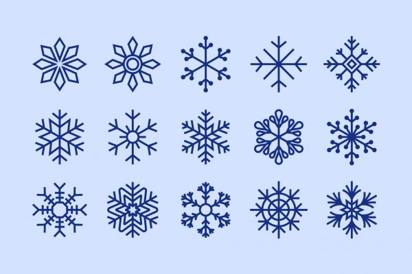 Snowflakes SVG Clipart Silhouettes Snowflakes SVG Clipart Silhouettes