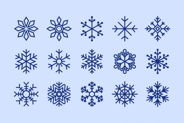 Snowflakes SVG Clipart Silhouettes