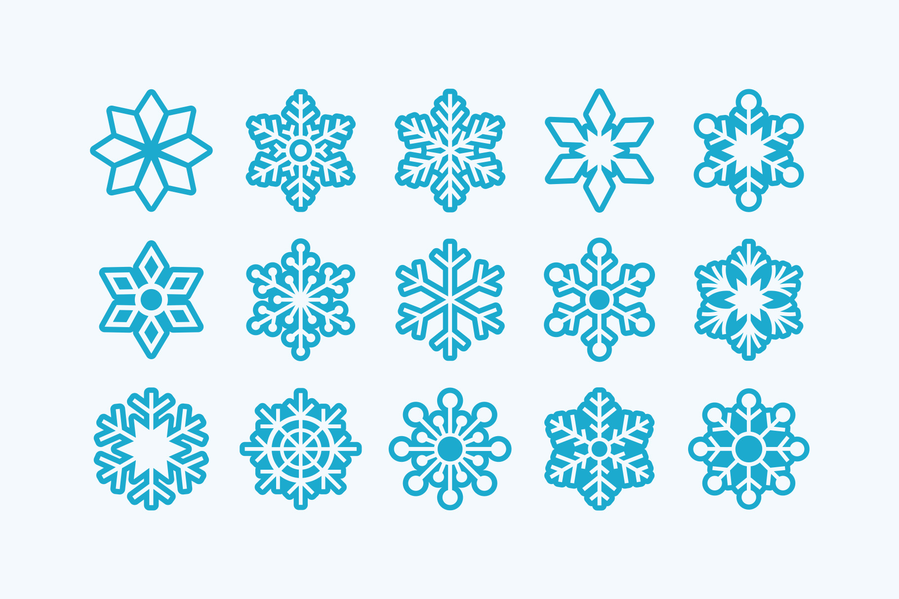 Winter Snowflakes SVG Clipart 1 svg+xml;charset=utf Winter Snowflakes SVG Clipart