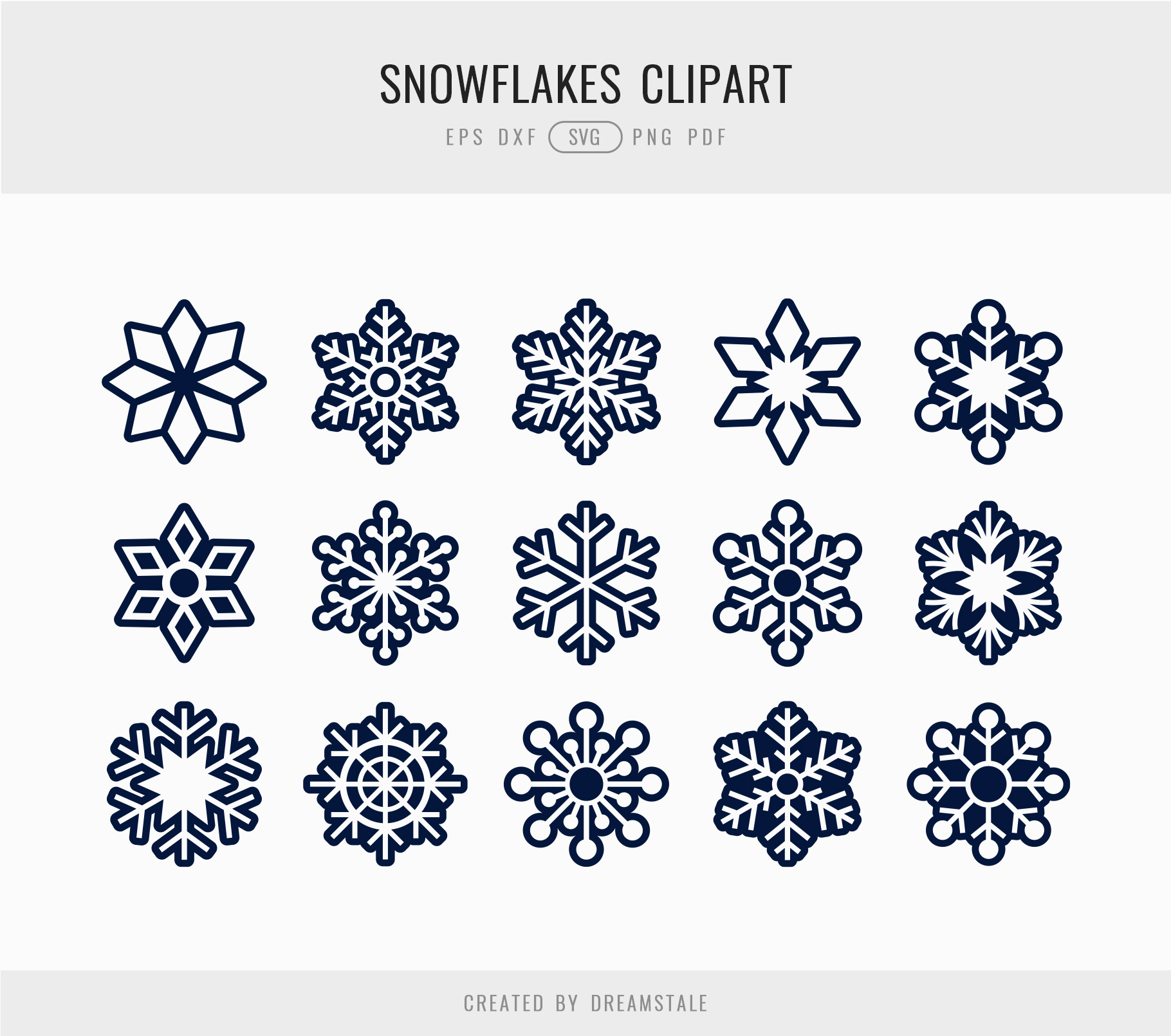 Winter Snowflakes SVG Clipart 4 svg+xml;charset=utf Winter Snowflakes SVG Clipart