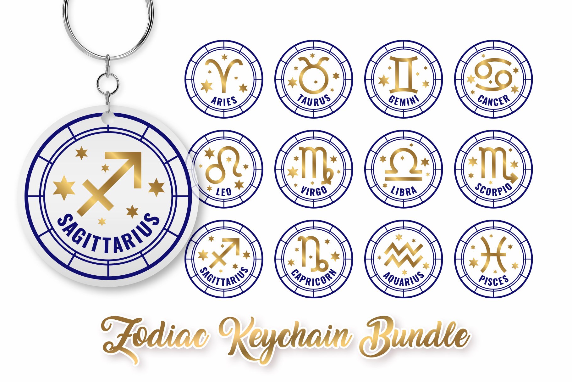 Zodiac Signs Keychain Designs 2 Zodiac Signs Keychain Designs