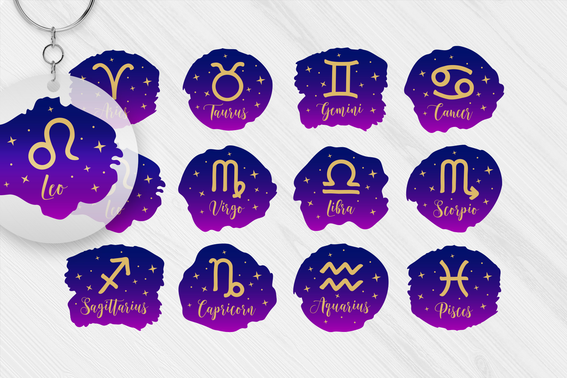 Gradient Horoscope Zodiac Signs SVG 1 Gradient Horoscope Zodiac Signs SVG Clipart