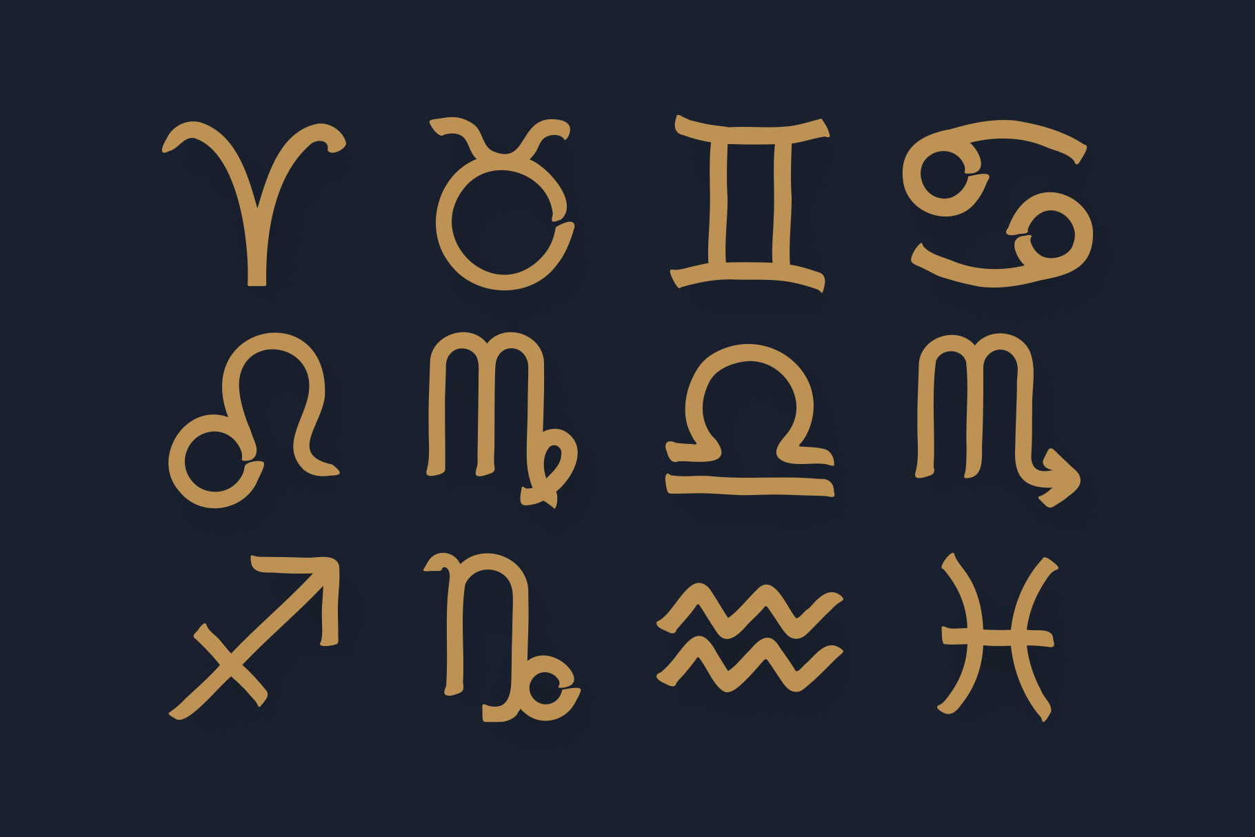 Horoscope Zodiac Signs SVG Clipart 1 Horoscope Zodiac Signs SVG Clipart