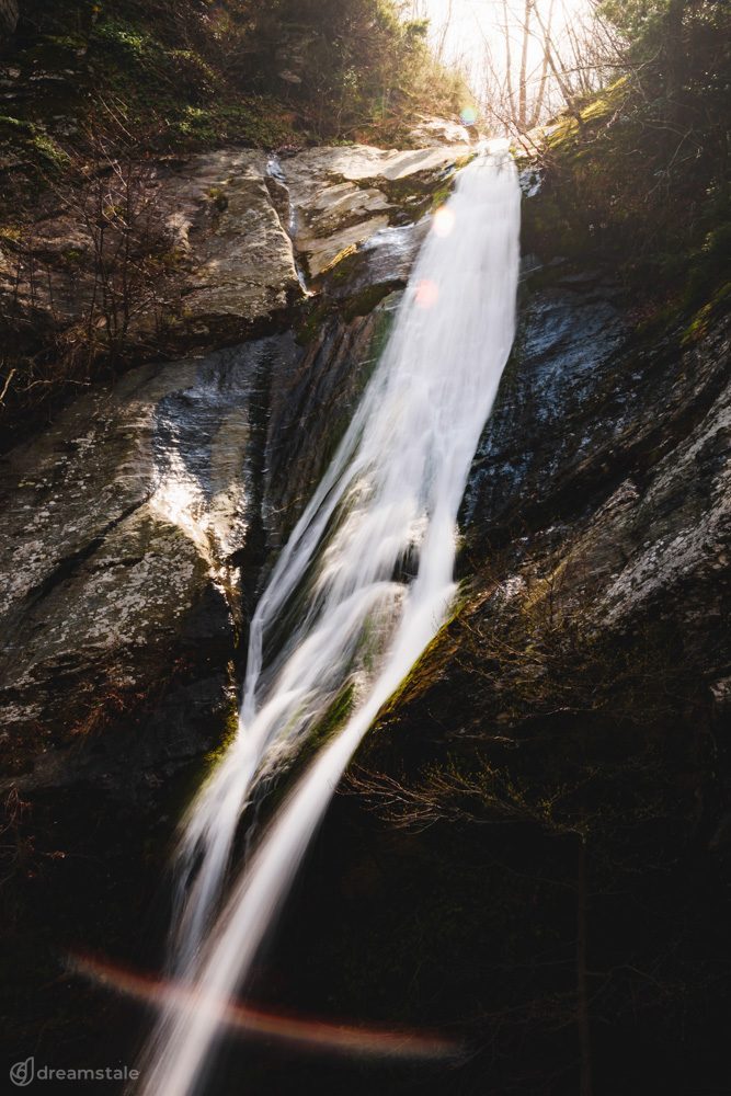 Beautiful Long Exposure Waterfall Stock Photo