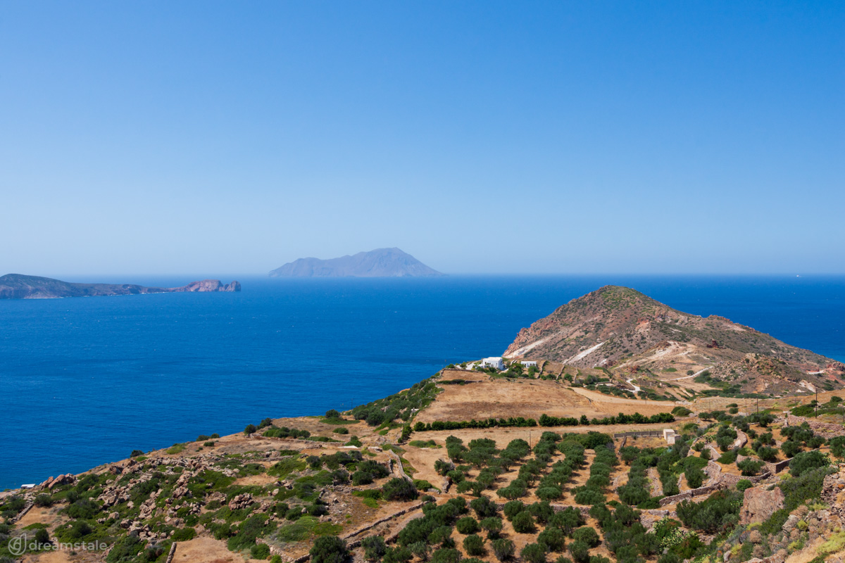 Panoramic Deep Blue Sea in Milos Island Stock Photo 1 Panoramic Deep Blue Sea in Milos Island Stock Photo