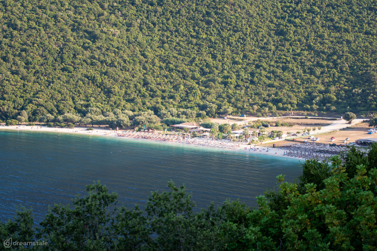 Summer Beach in Kefalonia Stock Photo