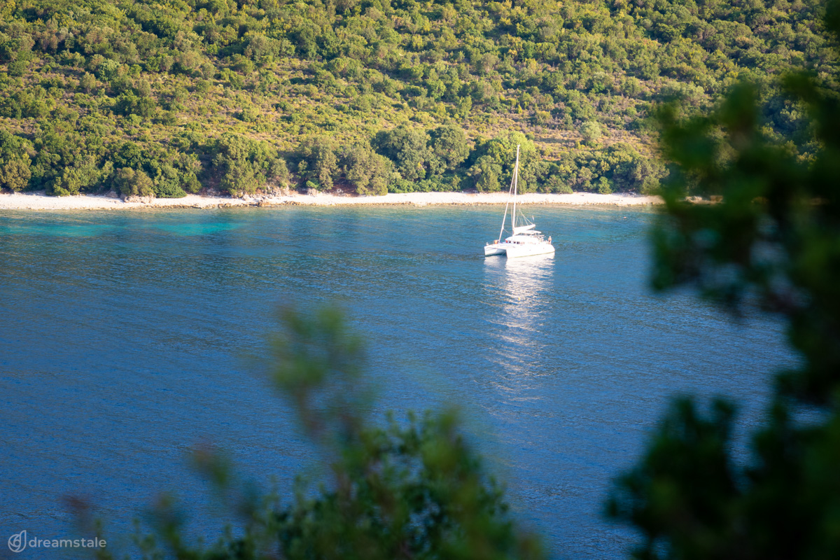 Sailboat Near a Beach Stock Photo 1 Sailboat Near a Beach Stock Photo