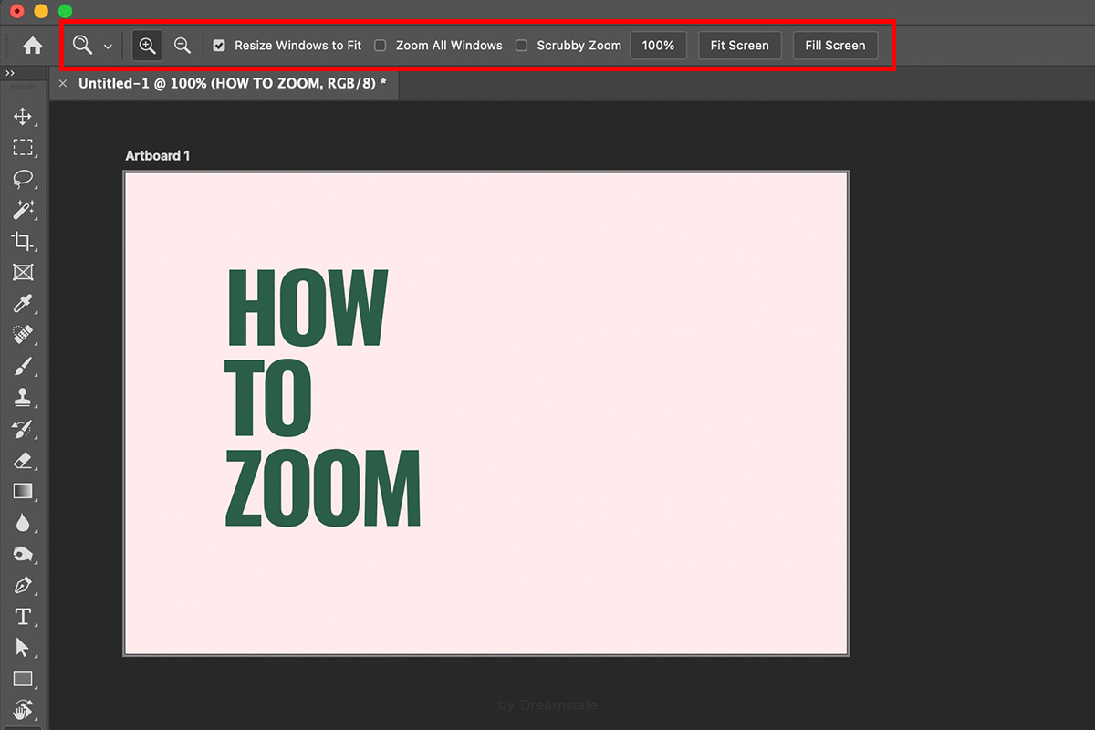 1 How to Zoom in Photoshop