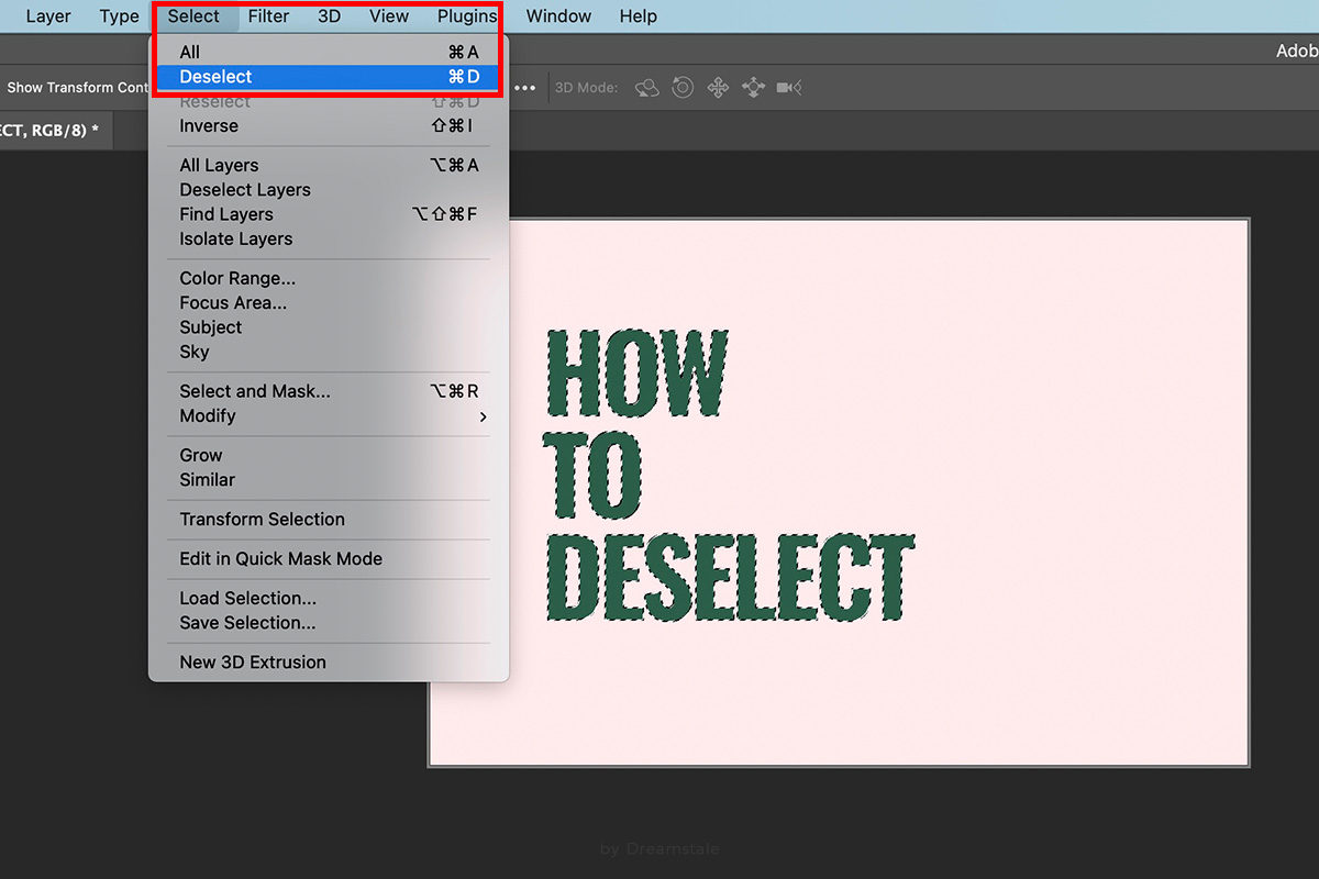 2 How to Deselect in Photoshop